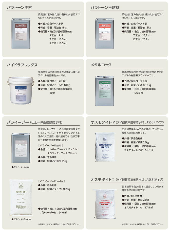 パラテックス製品一覧5