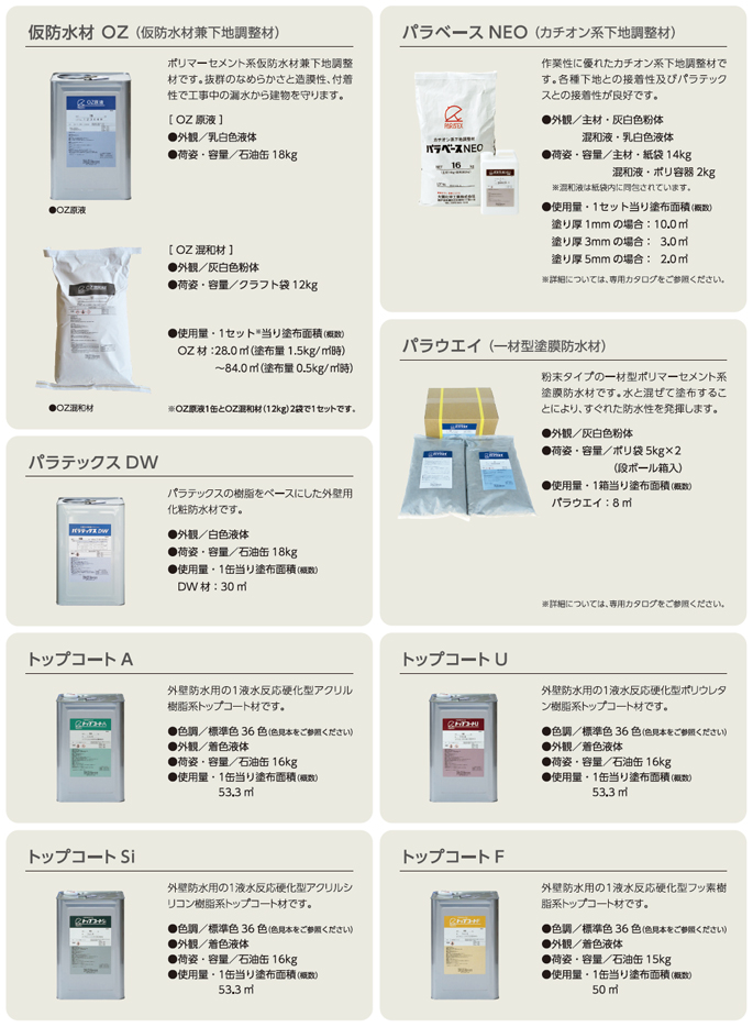 パラテックス製品一覧6